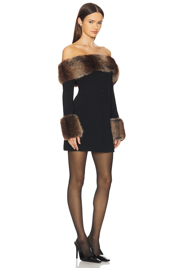 view 2 of 3 ELSPETH ドレス in Black & Machiatto