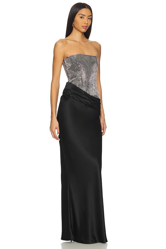 view 2 of 4 ALEXANDRA 원피스 in Black & Silver