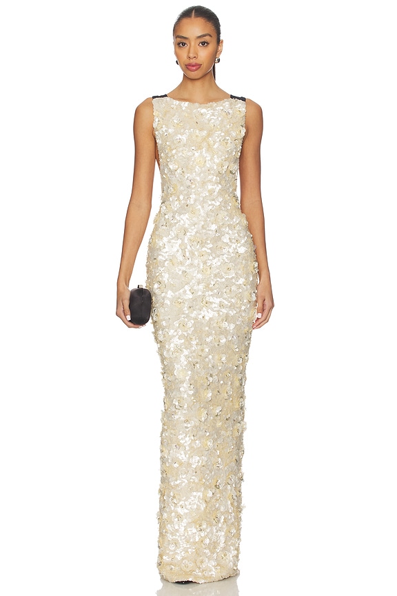 view 2 of 5 Shanae Dress in Cream & Black