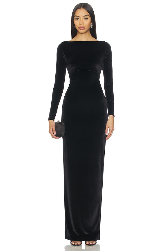 view 2 of 5 Taegan Velvet Dress in Black