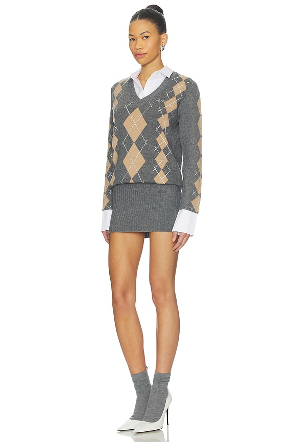 view 2 of 4 Ornella Embellished Dress in Dusk & Latte