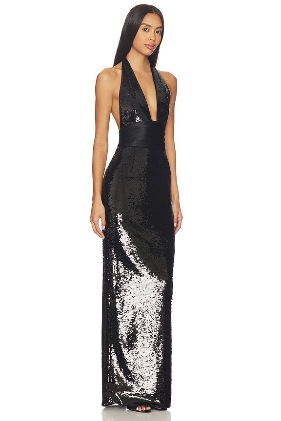 view 2 of 4 ROBE À SEQUINS KELSIE in Black