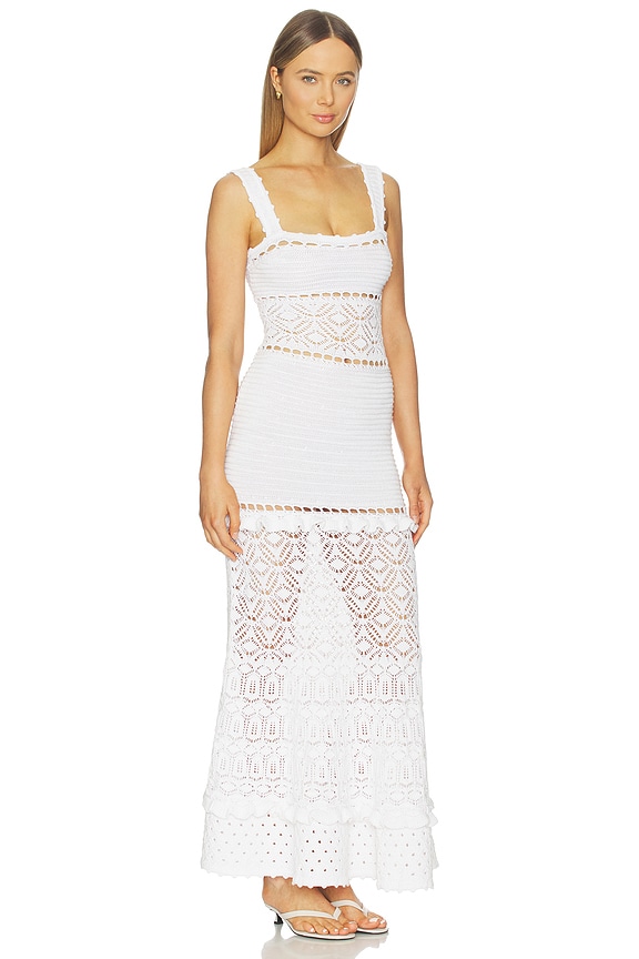 view 2 of 4 Winona Crochet Dress in Metallic White