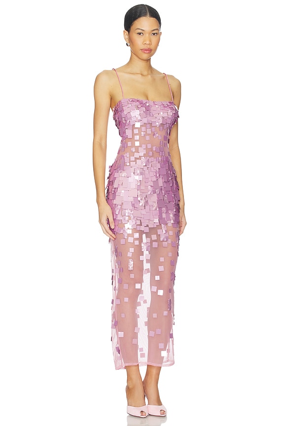 view 2 of 4 VESTIDO CON ADORNOS CARMIN in Lavande