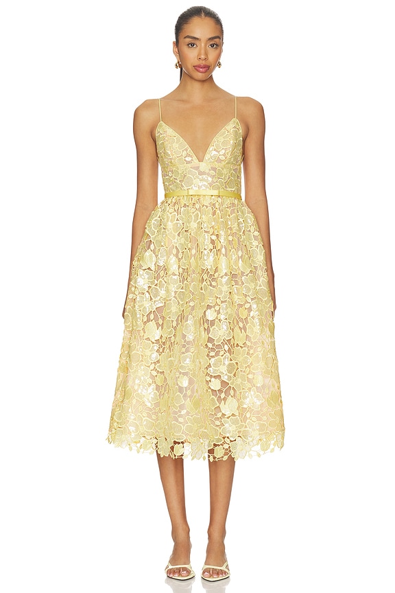 view 1 of 4 Eulalia Lace Dress in Yuzu