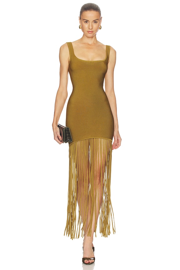 view 1 of 4 VESTIDO SADDLER in Ochre