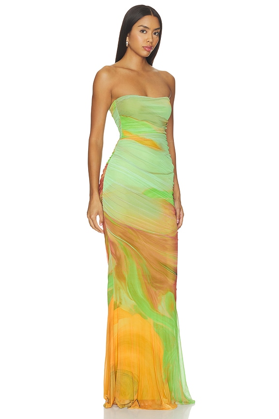 view 2 of 3 VESTIDO ISADORE  in Pera Brushstroke