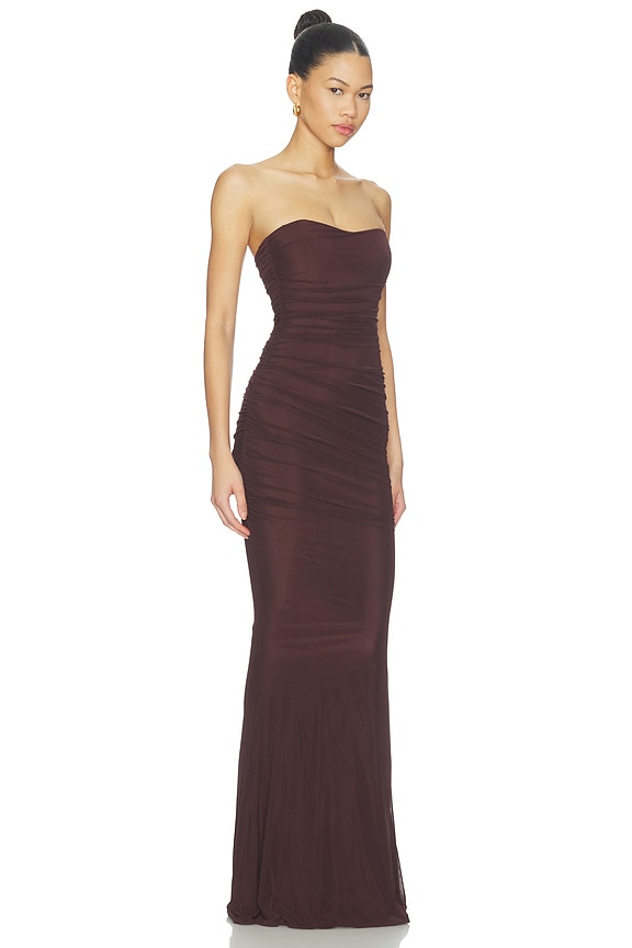 view 2 of 3 Isadore Mesh Dress in Walnut