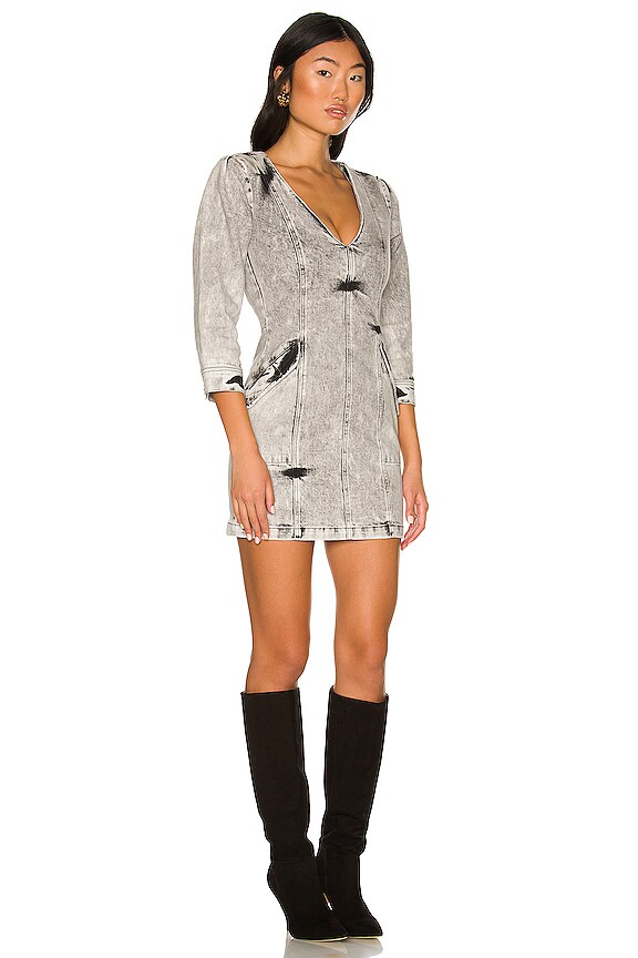 view 2 of 3 Lilah Dress in Light Acid Grey