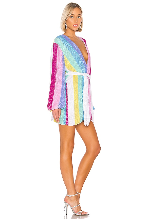 view 2 of 4 VESTIDO ENVOLVENTE GABRIELLE in Unicorn Stripes