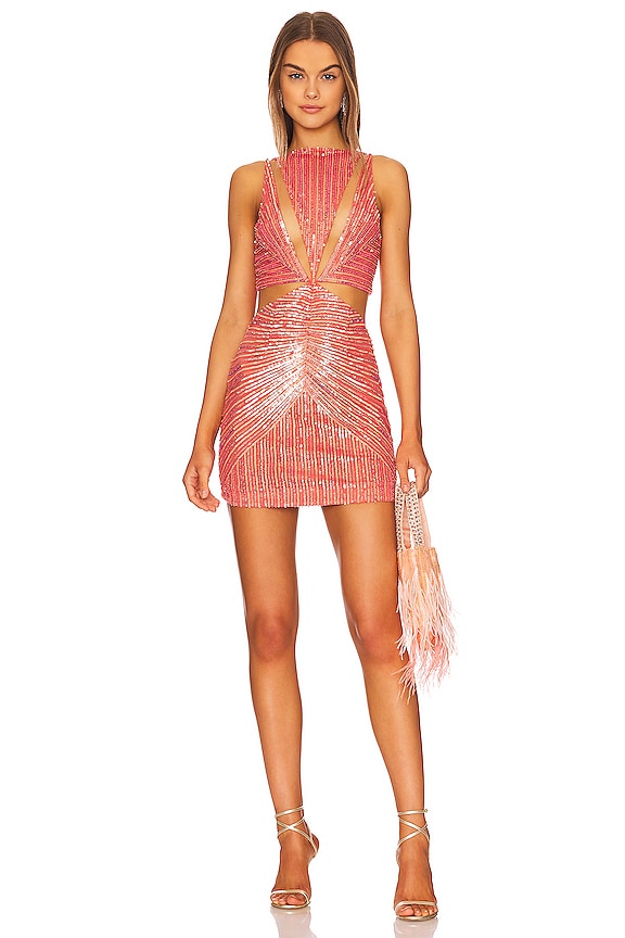 view 2 of 5 ROBE COURTE NIKOLETTA in Calypso Coral