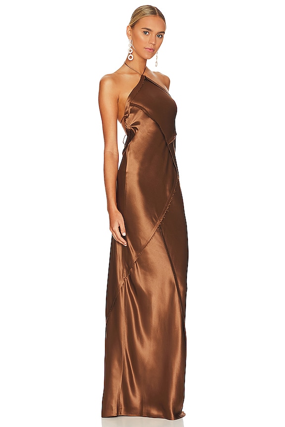 view 2 of 3 VESTIDO SYLVIA in Cognac