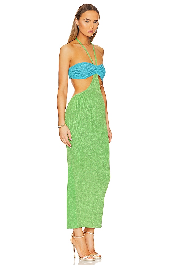 view 2 of 3 ELOISA ドレス in Green & Blue
