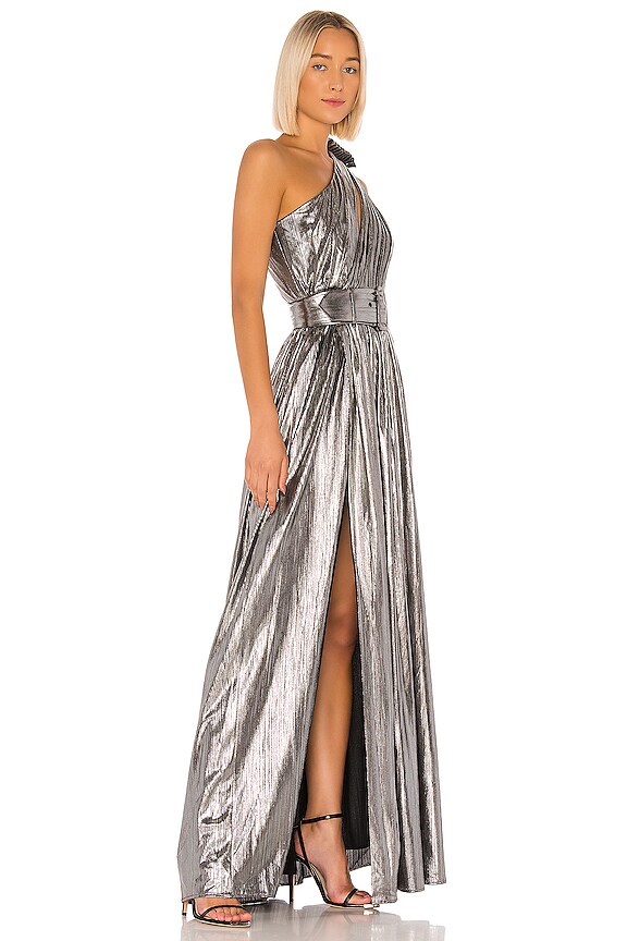 view 2 of 3 Andrea Gown in Gunmetal