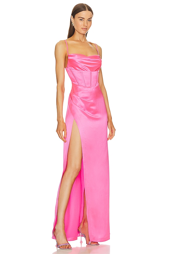view 2 of 3 ПЛАТЬЕ ROSA in Hyper Pink