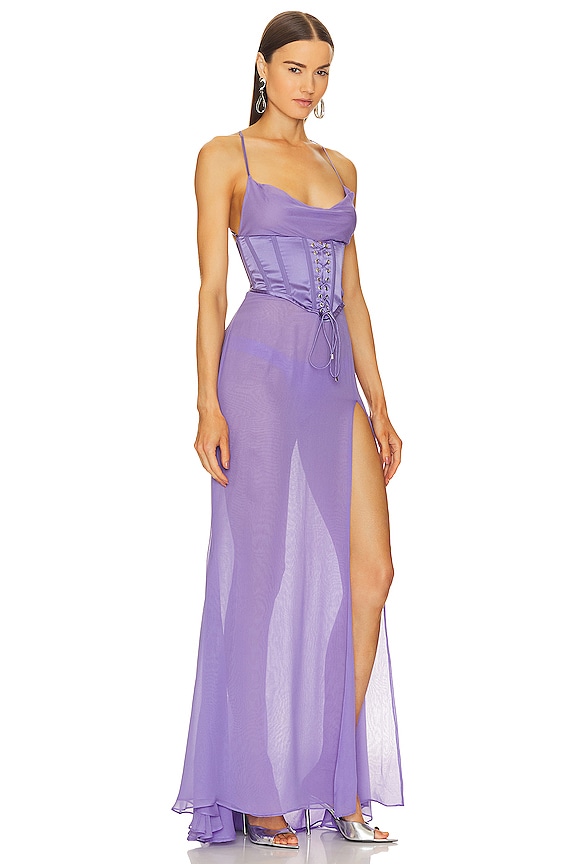 view 2 of 3 ROBE LARISSA in Dusty Lilac