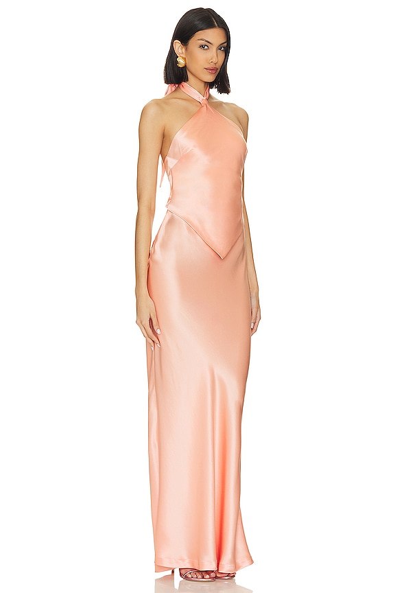 view 2 of 3 Ester Dress in Cantaloupe