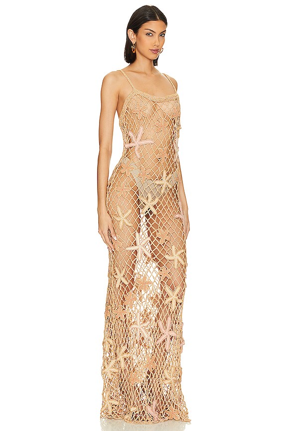 view 2 of 4 VESTIDO SERAFINA in Almond Lurex