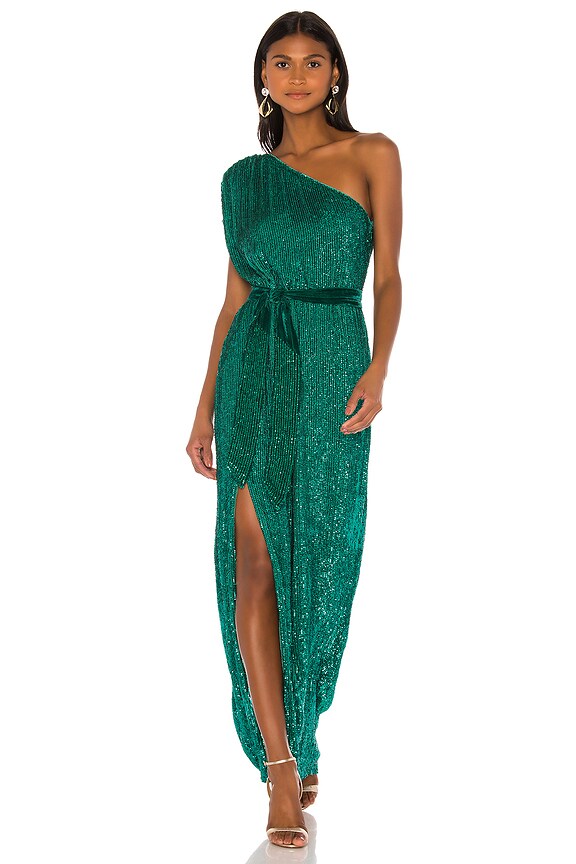 view 1 of 5 Vivien Gown in Emerald