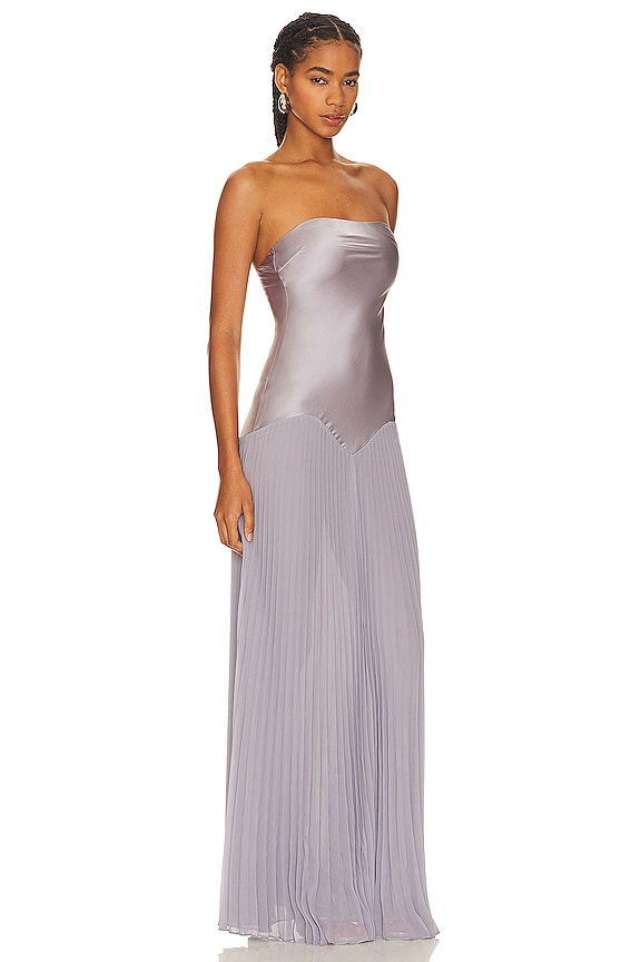 view 2 of 3 Genevieve Dress in Mink Grey