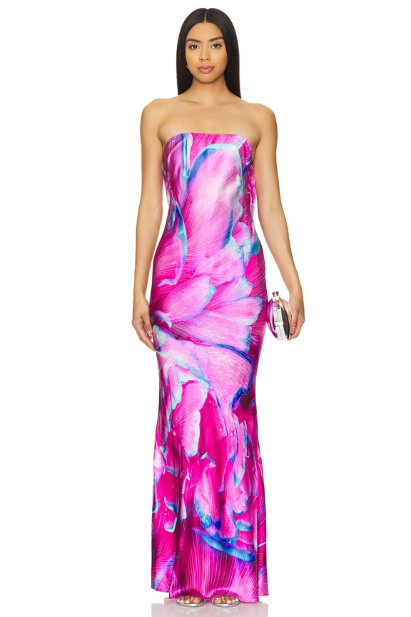 view 2 of 3 Keaton Dress in Pink Peony