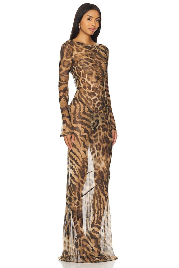 view 2 of 3 Vienna Dress in Vintage Mixed Animal