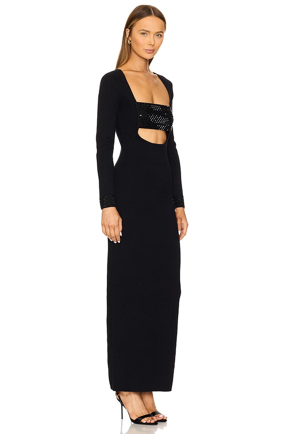view 2 of 4 Raelle Embellished Knit Dress in Black