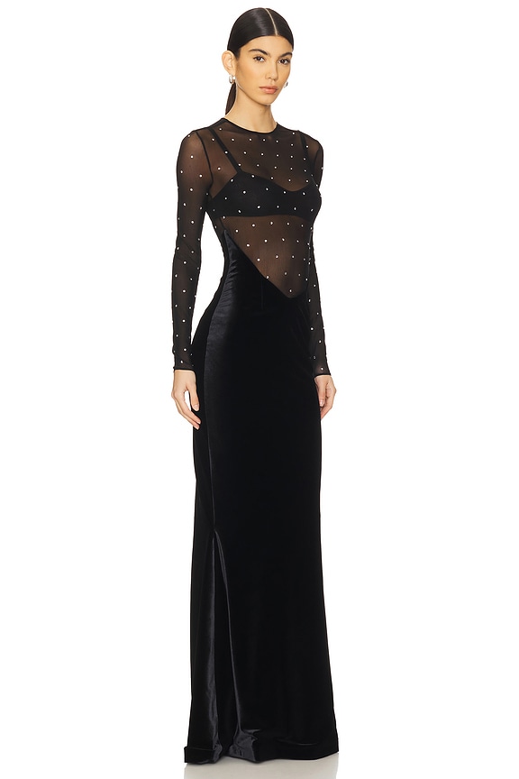 view 2 of 4 Deryn Dress in Black & Silver