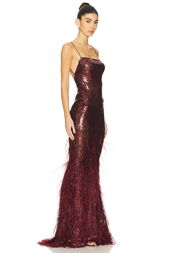 view 2 of 4 VESTIDO ODESSA in Cabernet