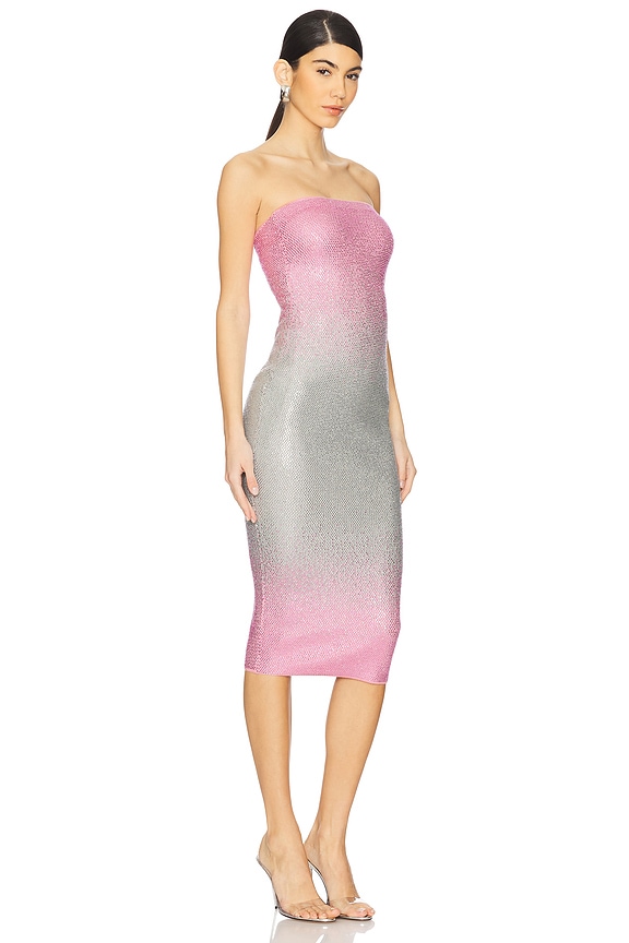 view 2 of 4 Laina Embellished Dress in Pink Silver Ombre