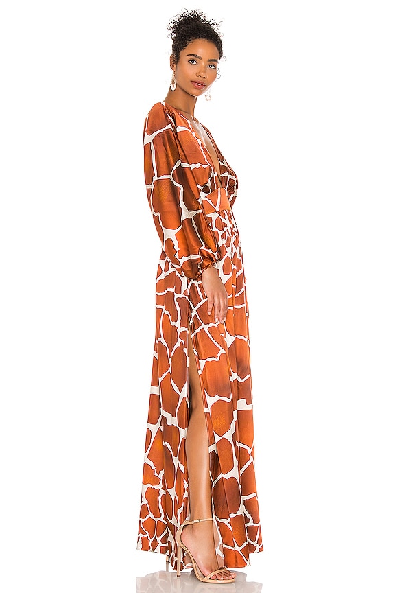 view 2 of 3 ROBE MAXI LILA in Giraffe