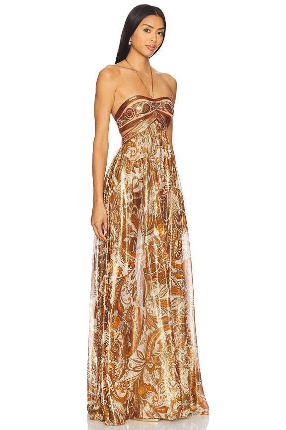 view 2 of 4 ROBE KIMMY in Terracotta Paisley