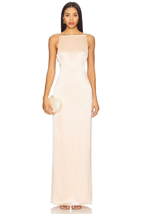 view 2 of 4 Evita Dress in Honey Beige