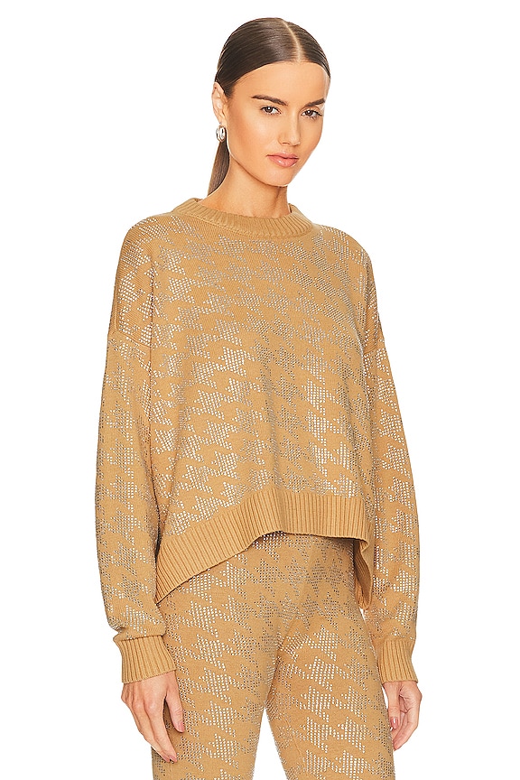 view 2 of 5 Mal sweater in Caramel & Silver Houndstooth