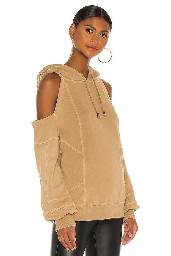 view 2 of 4 Washed Terry Hoodie in Beige