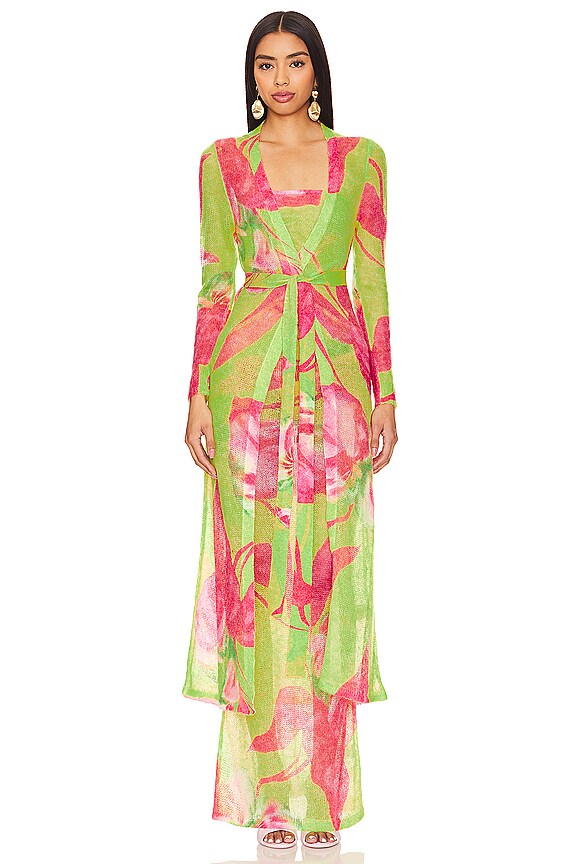 view 2 of 4 ПАЛЬТО CRUZ in Lime Anthurium