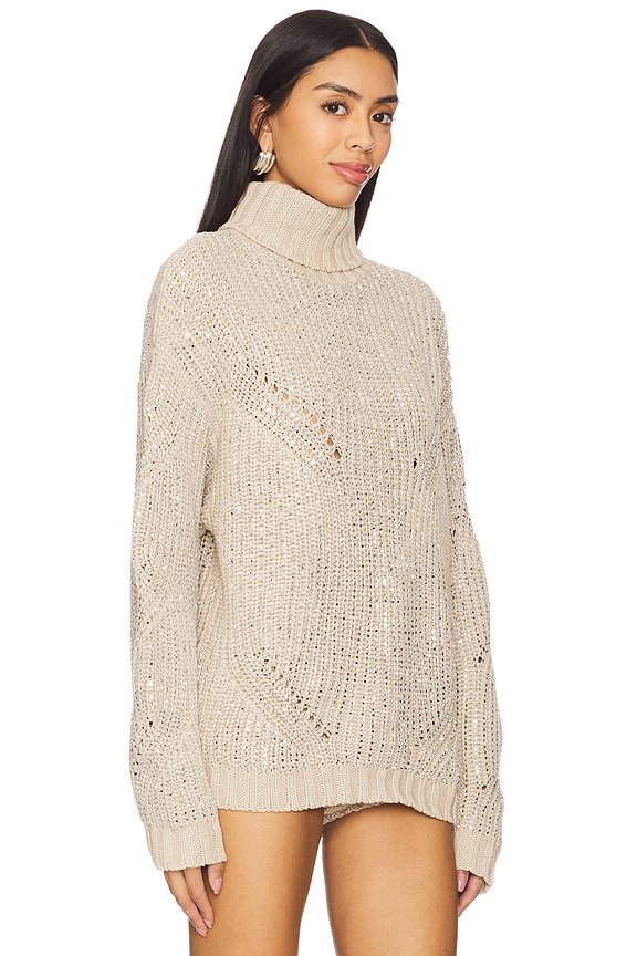 view 2 of 5 СВИТЕР С УКРАШЕНИЕМ CAMDEN in Latte & Silver