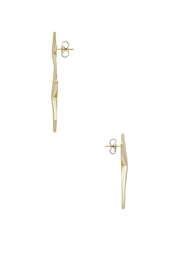 view 2 of 2 Marine Earring in Shiny Gold