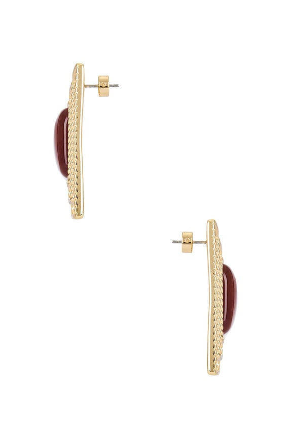 view 2 of 2 Umbriana Earring in Red & Gold
