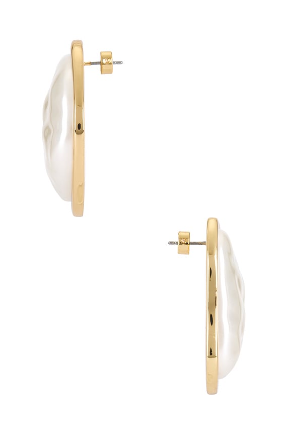 view 2 of 2 Fiorenza Earring in Pearl White