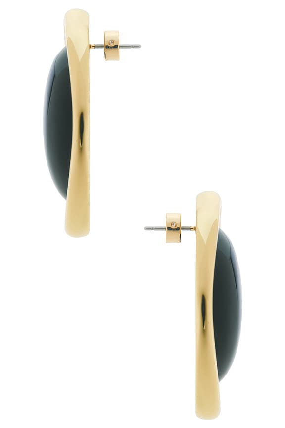 view 2 of 2 Sanaa Earring in Gold & Black