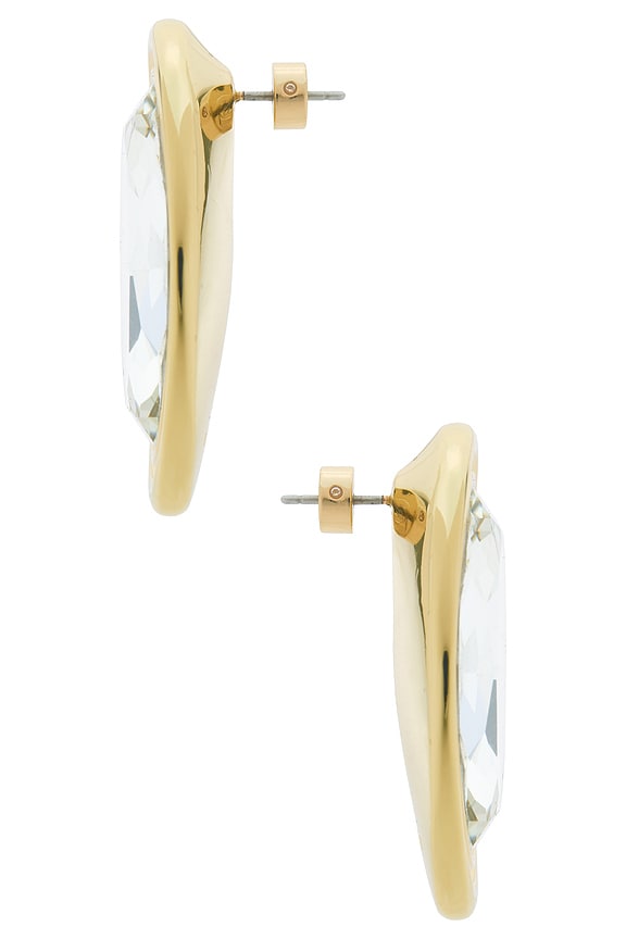 view 2 of 2 Salma Earring in Gold & Clear