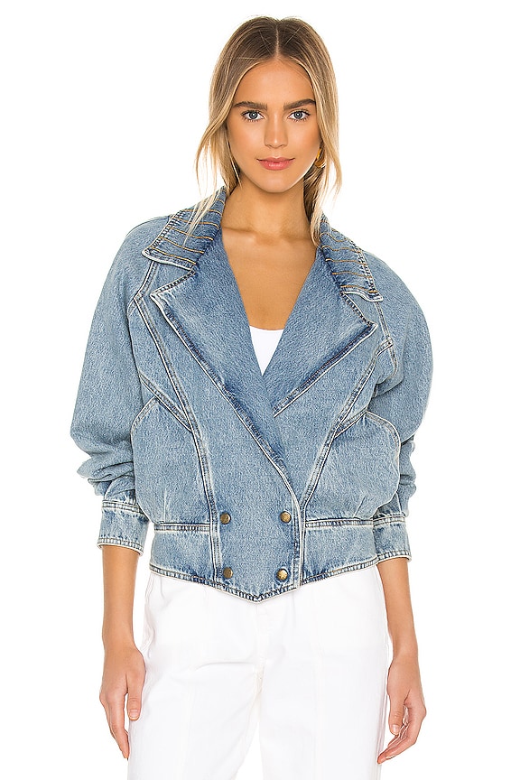 view 2 of 5 Ellie Denim Jacket in Light Wash Denim