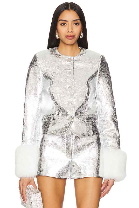 view 2 of 5 Talvi Jacket in Silver & White