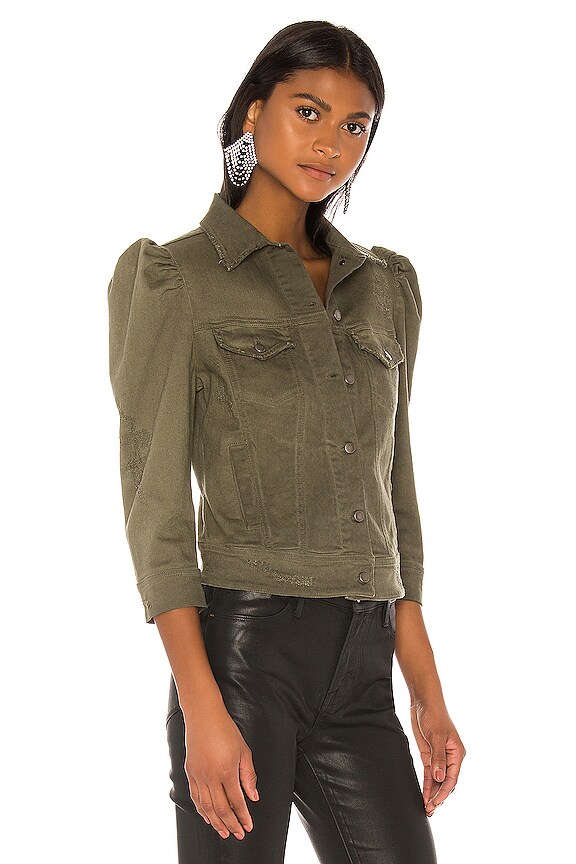 view 2 of 4 BLOUSON TRUCKER ADA in Army Green