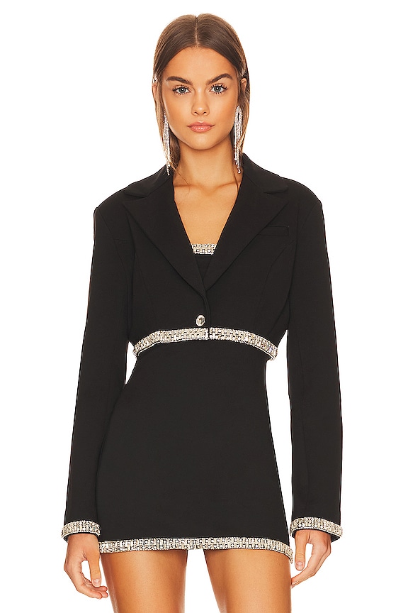 view 2 of 6 Neely Blazer in Black & Silver