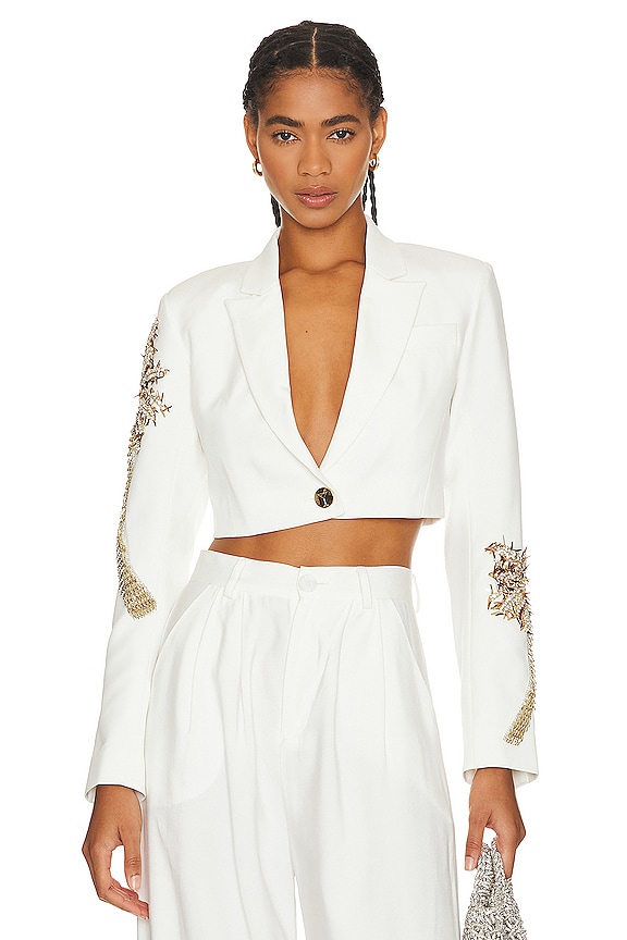 view 1 of 6 Palazza Blazer in White