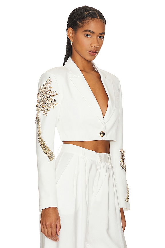 view 2 of 6 Palazza Blazer in White