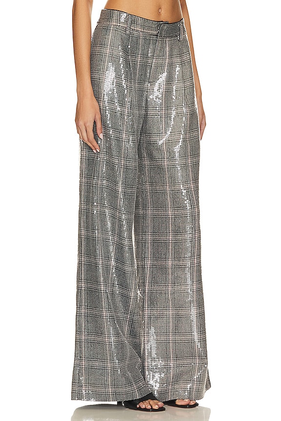 view 2 of 5 Fleur Pant in Grey Plaid