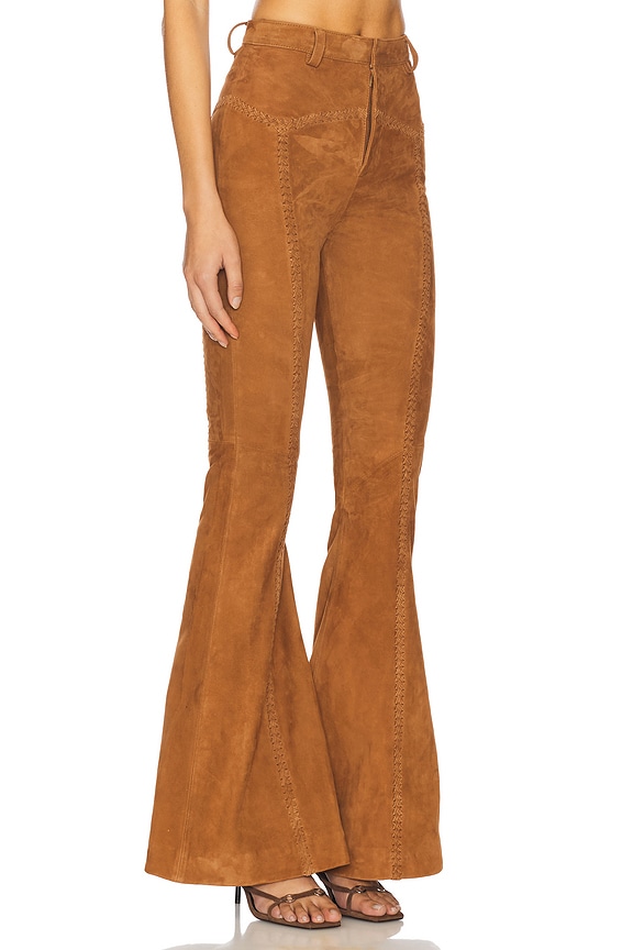 view 2 of 6 Manuela Suede Pant in Cognac